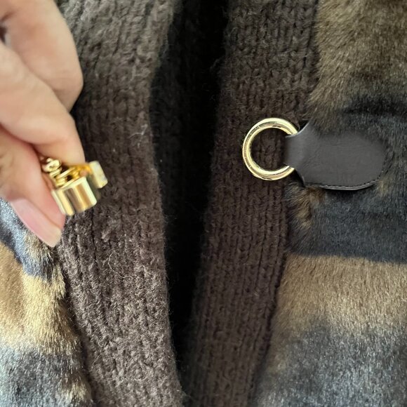 Michael michael kors Brown fur Buckle Vest NWT - Picture 5 of 8